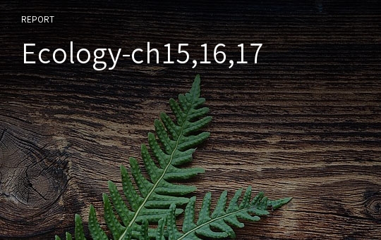 Ecology-ch15,16,17