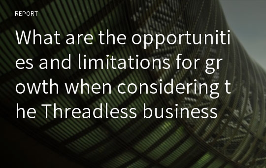 What are the opportunities and limitations for growth when considering the Threadless business model?