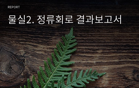 물실2. 정류회로 결과보고서