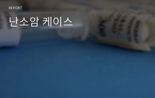 난소암 케이스