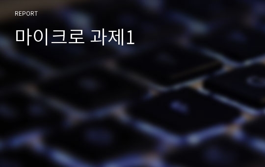 마이크로 과제1