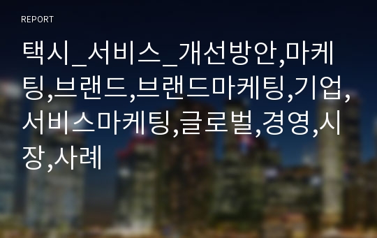 택시_서비스_개선방안,마케팅,브랜드,브랜드마케팅,기업,서비스마케팅,글로벌,경영,시장,사례