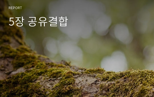 5장 공유결합