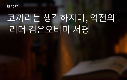 코끼리는 생각하지마, 역전의 리더 검은오바마 서평