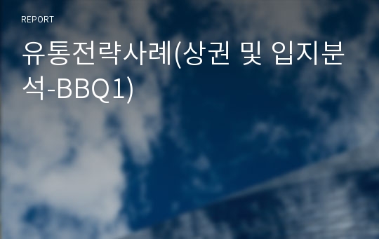 유통전략사례(상권 및 입지분석-BBQ1)