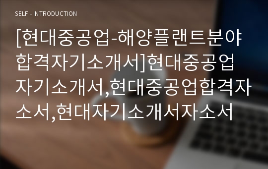 [현대중공업-해양플랜트분야합격자기소개서]현대중공업자기소개서,현대중공업합격자소서,현대자기소개서자소서