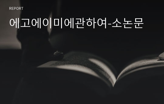 에고에이미에관하여-소논문