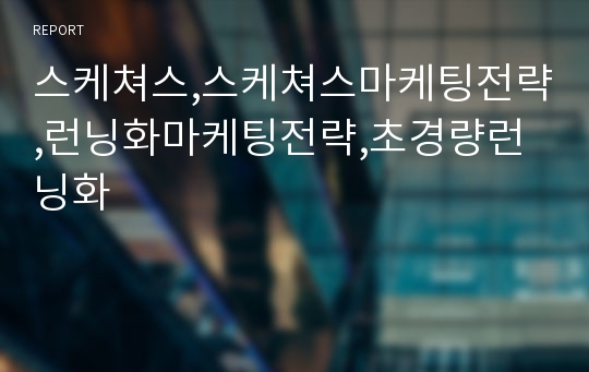 스케쳐스,스케쳐스마케팅전략,런닝화마케팅전략,초경량런닝화