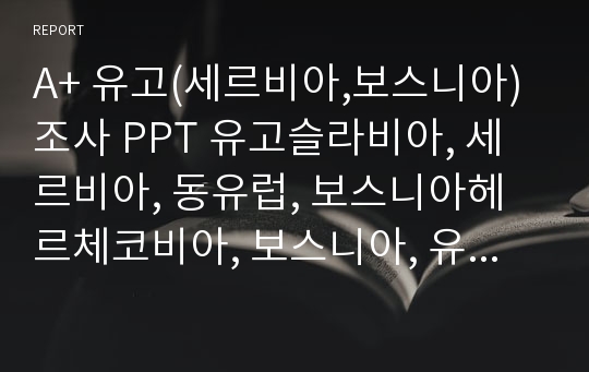 A+ 유고(세르비아,보스니아)조사 PPT 유고슬라비아, 세르비아, 동유럽, 보스니아헤르체코비아, 보스니아, 유고PPT, 유고세르비아