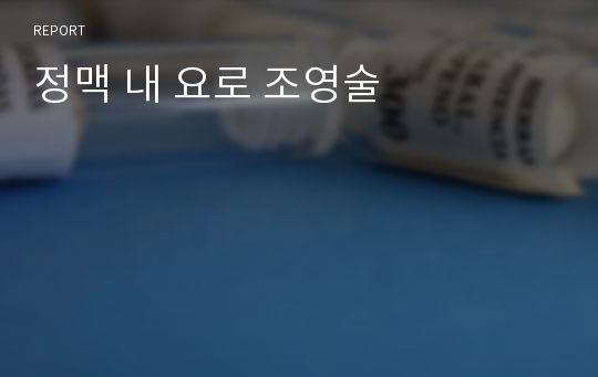 정맥 내 요로 조영술