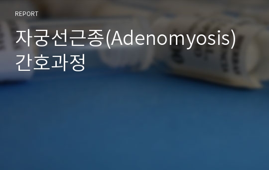 자궁선근종(Adenomyosis) 간호과정