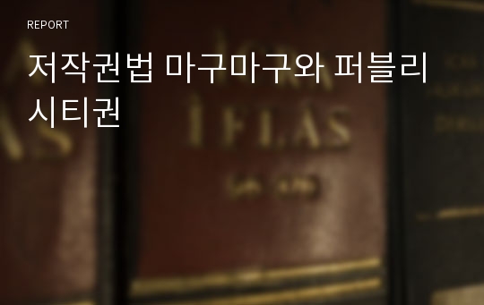 저작권법 마구마구와 퍼블리시티권