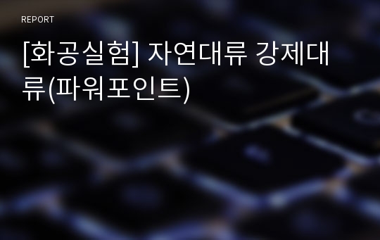 [화공실험] 자연대류 강제대류(파워포인트)