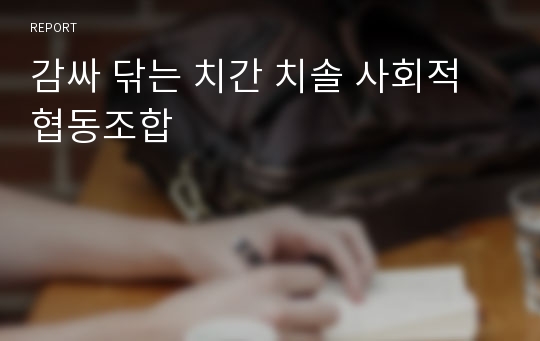 감싸 닦는 치간 치솔 사회적 협동조합