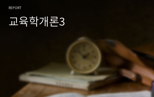 교육학개론3