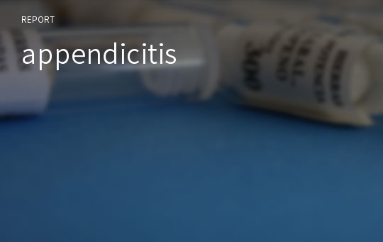 appendicitis