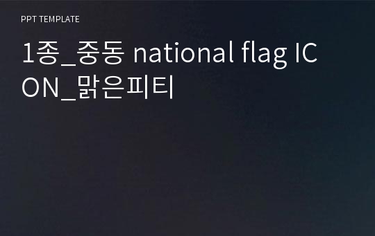 1종_중동 national flag ICON_맑은피티