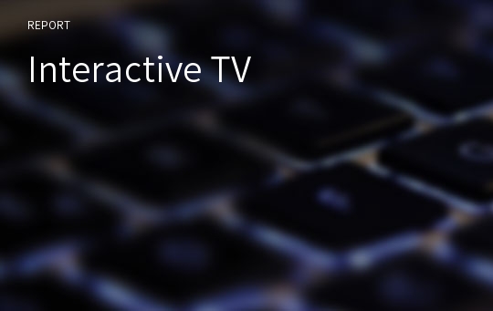 Interactive TV