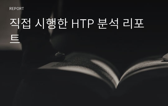 직접 시행한 HTP 분석 리포트