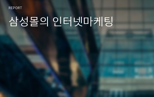 삼성몰의 인터넷마케팅