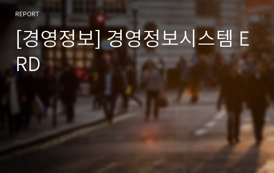 [경영정보] 경영정보시스템 ERD