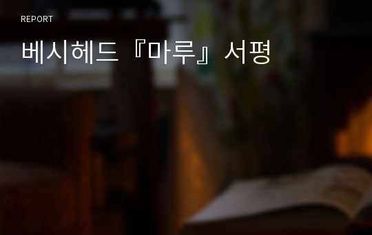 베시헤드『마루』서평