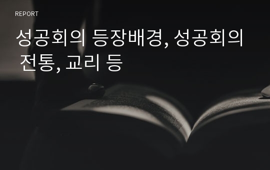 성공회의 등장배경, 성공회의 전통, 교리 등