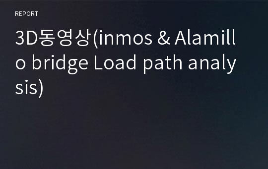 3D동영상(inmos &amp; Alamillo bridge Load path analysis)