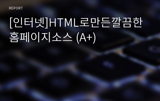 [인터넷]HTML로만든깔끔한홈페이지소스 (A+)