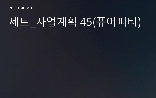 세트_사업계획 45(퓨어피티)