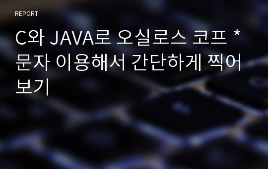 C와 JAVA로 오실로스 코프 *문자 이용해서 간단하게 찍어보기