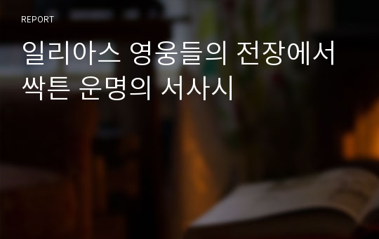 일리아스 영웅들의 전장에서 싹튼 운명의 서사시