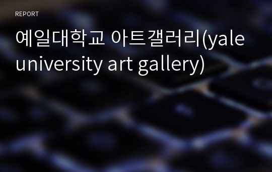 예일대학교 아트갤러리(yale university art gallery)