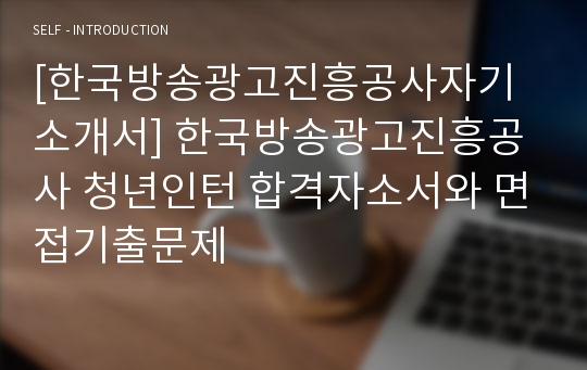 [한국방송광고진흥공사자기소개서] 한국방송광고진흥공사 청년인턴 합격자소서와 면접기출문제