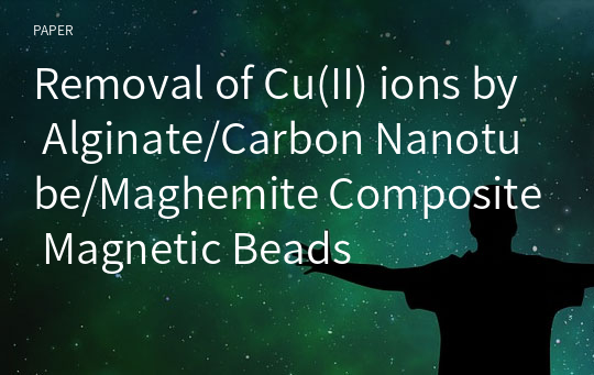 Removal of Cu(II) ions by Alginate/Carbon Nanotube/Maghemite Composite Magnetic Beads