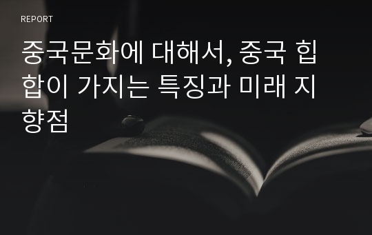 중국문화에 대해서, 중국 힙합이 가지는 특징과 미래 지향점