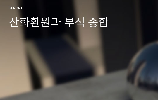 산화환원과 부식 종합