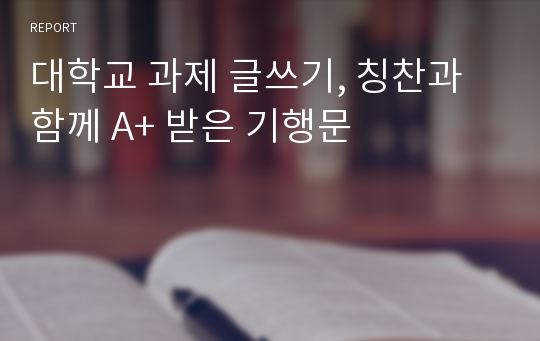 대학교 과제 글쓰기, 칭찬과 함께 A+ 받은 기행문