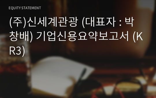 (주)신세계관광 기업신용요약보고서 (KR3)