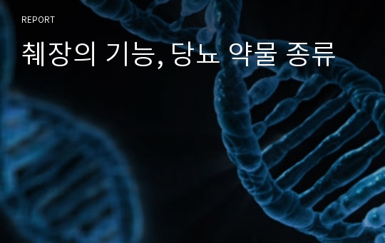 췌장의 기능, 당뇨 약물 종류