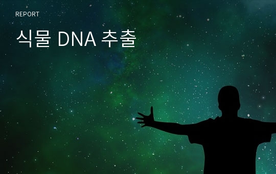 식물 DNA 추출