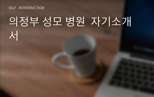 의정부 성모 병원  자기소개서