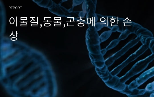 이물질,동물,곤충에 의한 손상