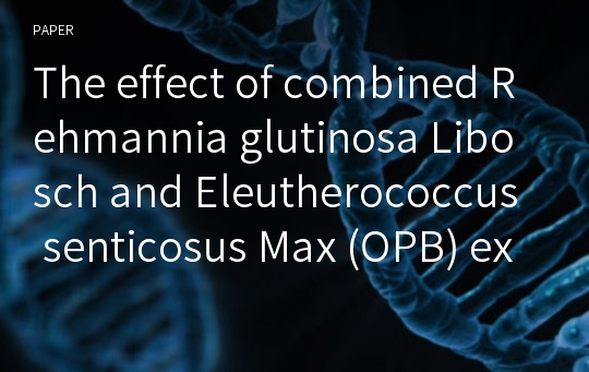 The effect of combined Rehmannia glutinosa Libosch and Eleutherococcus senticosus Max (OPB) extracts on bone mineral density in ovariectomized rats.