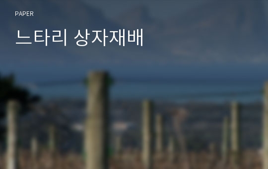 느타리 상자재배