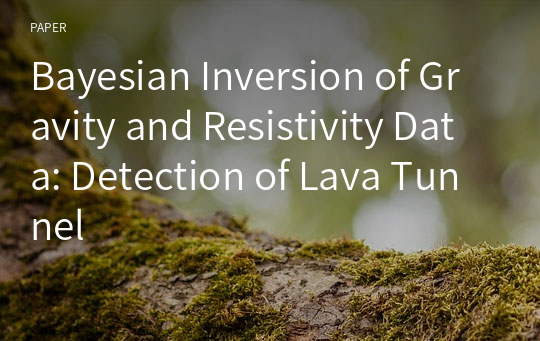 Bayesian Inversion of Gravity and Resistivity Data: Detection of Lava Tunnel