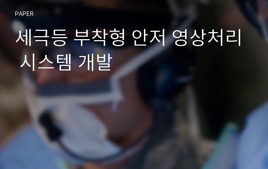 세극등 부착형 안저 영상처리 시스템 개발