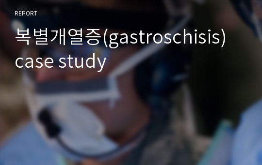 복별개열증(gastroschisis) case study