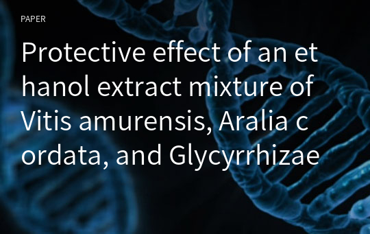 Protective effect of an ethanol extract mixture of Vitis amurensis, Aralia cordata, and Glycyrrhizae radix against ischemia-induced brain injury in rats and excitotoxicity in cultured neurons