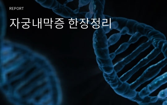 자궁내막증 한장정리